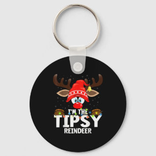 Christmas Matching I'm The Tipsy Reindeer  Key Ring