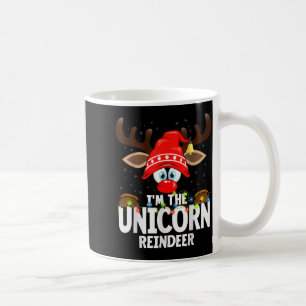 Christmas Matching I'm The Unicorn Reindeer Coffee Mug