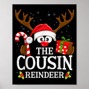 Christmas Matching The Cousin Reindeer Family  Poster