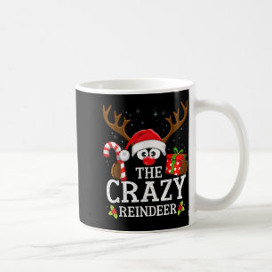 Christmas Matching The Crazy Reindeer Family  Coffee Mug