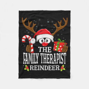 Christmas Matching The Family Therast Reindeer Fam Fleece Blanket