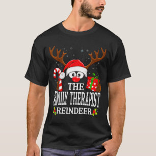 Christmas Matching The Family Therast Reindeer Fam T-Shirt