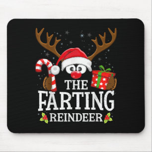 Christmas Matching The Farting Reindeer Family  Mouse Pad