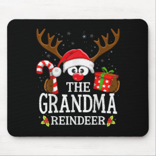Christmas Matching The Grandma Reindeer Family  Mouse Pad