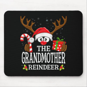 Christmas Matching The Grandmother Reindeer Family Mouse Pad