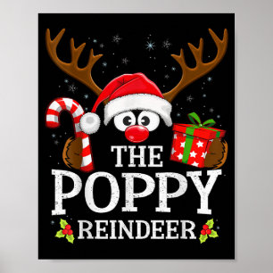 Christmas Matching The Ppy Reindeer Family Poster