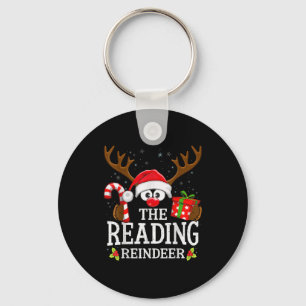 Christmas Matching The Reading Reindeer Family Key Ring