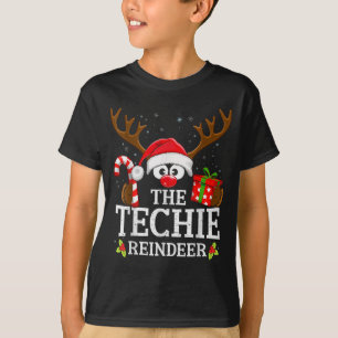 Christmas Matching The Techie Reindeer Family  T-Shirt