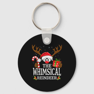 Christmas Matching The Whimsical Reindeer Family  Key Ring