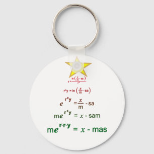 Christmas Math Key Ring
