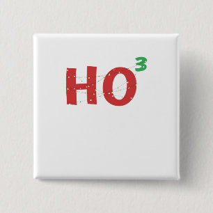 Christmas Math Nerd HOHOHO Christmas Lights 15 Cm Square Badge