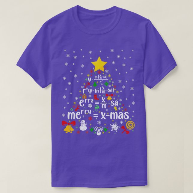 Christmas math professor xmas math teacher math Ch T-Shirt (Design Front)