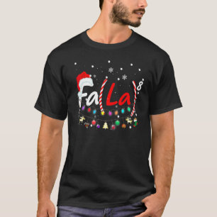 Christmas Math Teacher Fa La8 Equations Fa La La L T-Shirt
