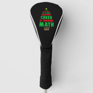 Christmas Math Teacher Golf Head Cover
