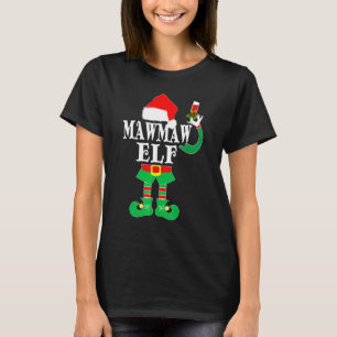 Christmas Mawmaw ELF Xmas Pajama Matching Family T-Shirt