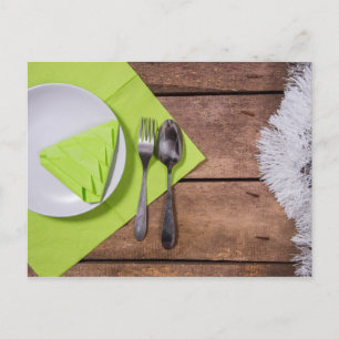Christmas meal postcard