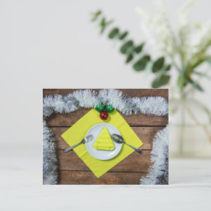 Christmas meal postcard