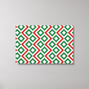 Christmas Meander Canvas Print