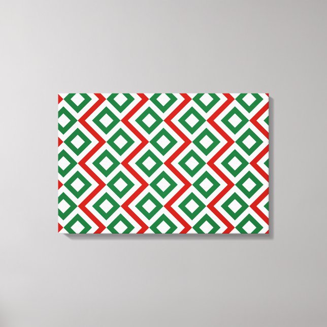 Christmas Meander Canvas Print (Front)