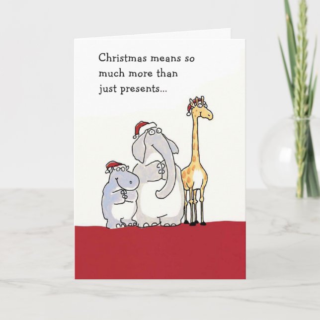 Christmas Means So Much More Than... Holiday Card (Front)