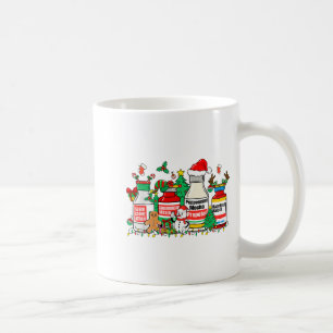 Christmas Medication Bottles Funny Nurse Humor  Coffee Mug