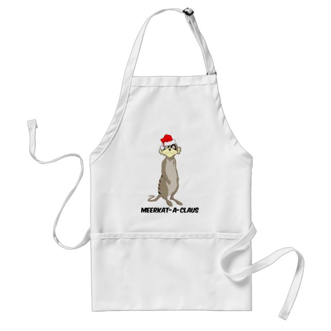 Christmas meerkat standard apron (Front)