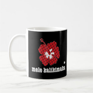 Christmas Mele Kalikimaka Hawaii Hibiscus  Coffee Mug