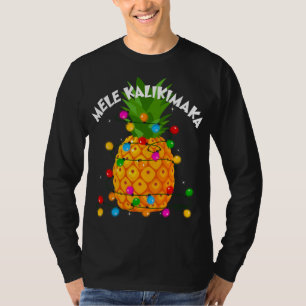Christmas Mele Kalikimaka Pineapple Lover Hawaii X T-Shirt