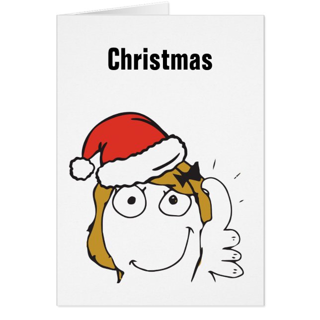 Christmas Meme Troll Le Me Blonde Custom EDITABLE (Front)
