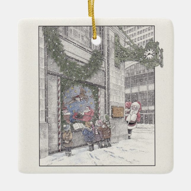 Christmas Memories at Field's Ceramic Ornament (Front)