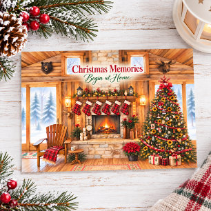 Christmas Memories Begin at Home Holiday Card