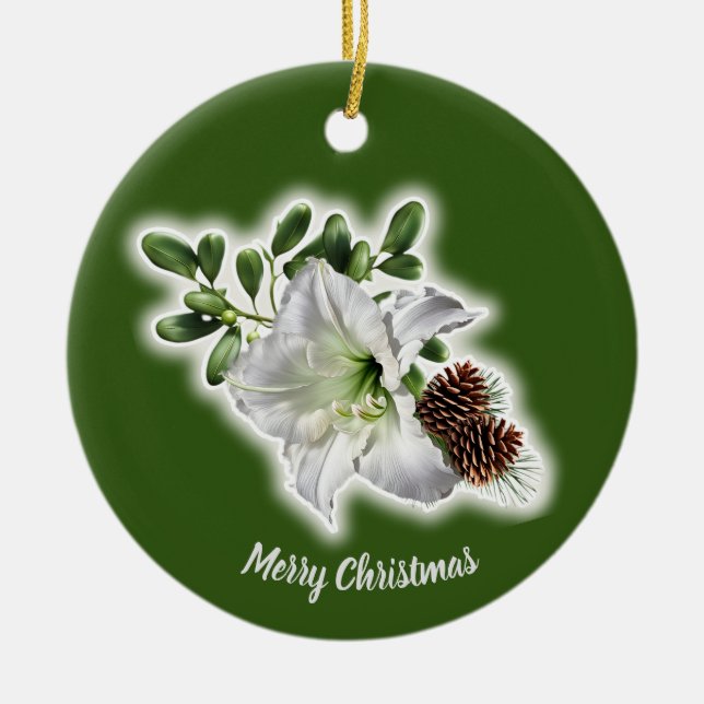 Christmas Memories Ceramic Tree Decoration (Front)