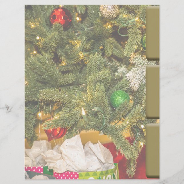 Christmas Memories Divider Inserts with Faux Tabs (Front)