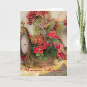 Christmas Memories Poinsettia Card