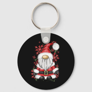Christmas  Men Mr Claus Santa Gnome Christmas Paja Key Ring