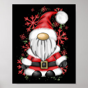 Christmas Men Mr Claus Santa Gnome Christmas Paja Poster