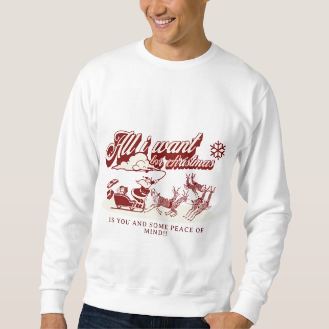 christmas men sweatshirt  (Front)