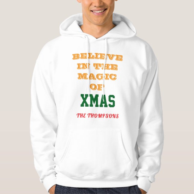 Christmas Men's Basic Hooded Sweatshirtcustomize Hoodie (Front)