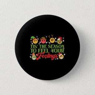 Christmas Mental Health Awareness Nurse Therapist  6 Cm Round Badge