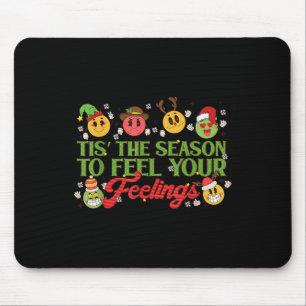Christmas Mental Health Awareness Nurse Therapist Mouse Pad