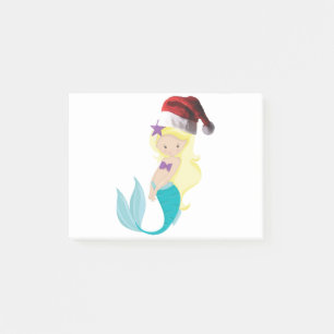 Christmas Mermaid Post-it Notes
