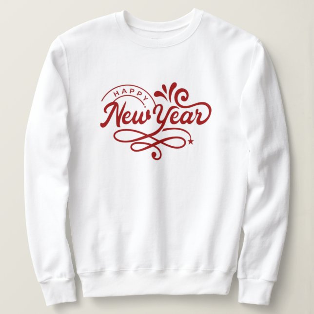christmas,merry and bright,merry,modern,retro typo sweatshirt (Design Front)