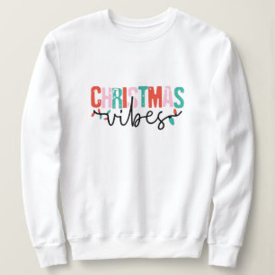christmas,merry and bright,merry,modern,retro typo sweatshirt