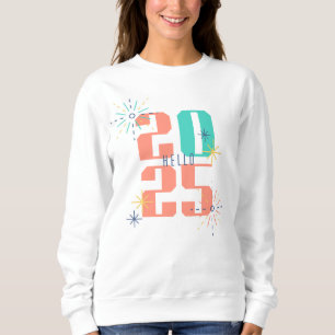 christmas,merry and bright,merry,modern,retro typo sweatshirt
