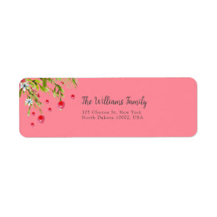 Christmas Merry Berry Green And Red Typographic