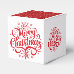 Christmas Merry Christmas Favor Gift Box