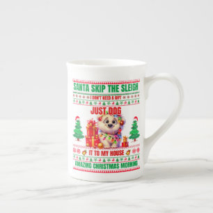 Christmas Merry Christmas For Gift Christmas Dog Bone China Mug
