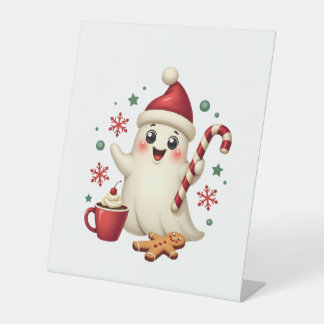 Christmas Merry Christmas For Gift Christmas Ghost Pedestal Sign
