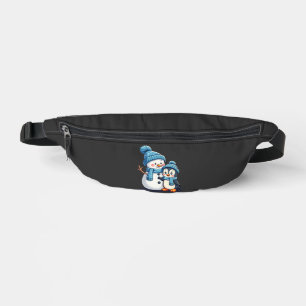 Christmas Merry Christmas For Gift Penguin Snowman Bum Bags