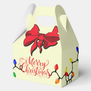 Christmas Merry Christmas Lights Favor Gift Favor Favour Box